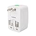 Produktbild Bolange UK EU AU US-Stecker Netzteil Konverter-Steckdosen World Travel Durable White