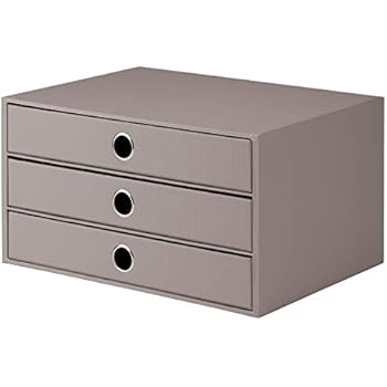 Rossler 1524452493 S O H O Boite De Rangement 3 Tiroirs Gris Import Allemagne Amazon Fr Fournitures De Bureau