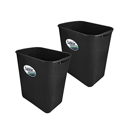 Botes De Basura, Tools Sablon 2 Pack Bote de Basura Jumbo 26L Sin Asas Color Negro