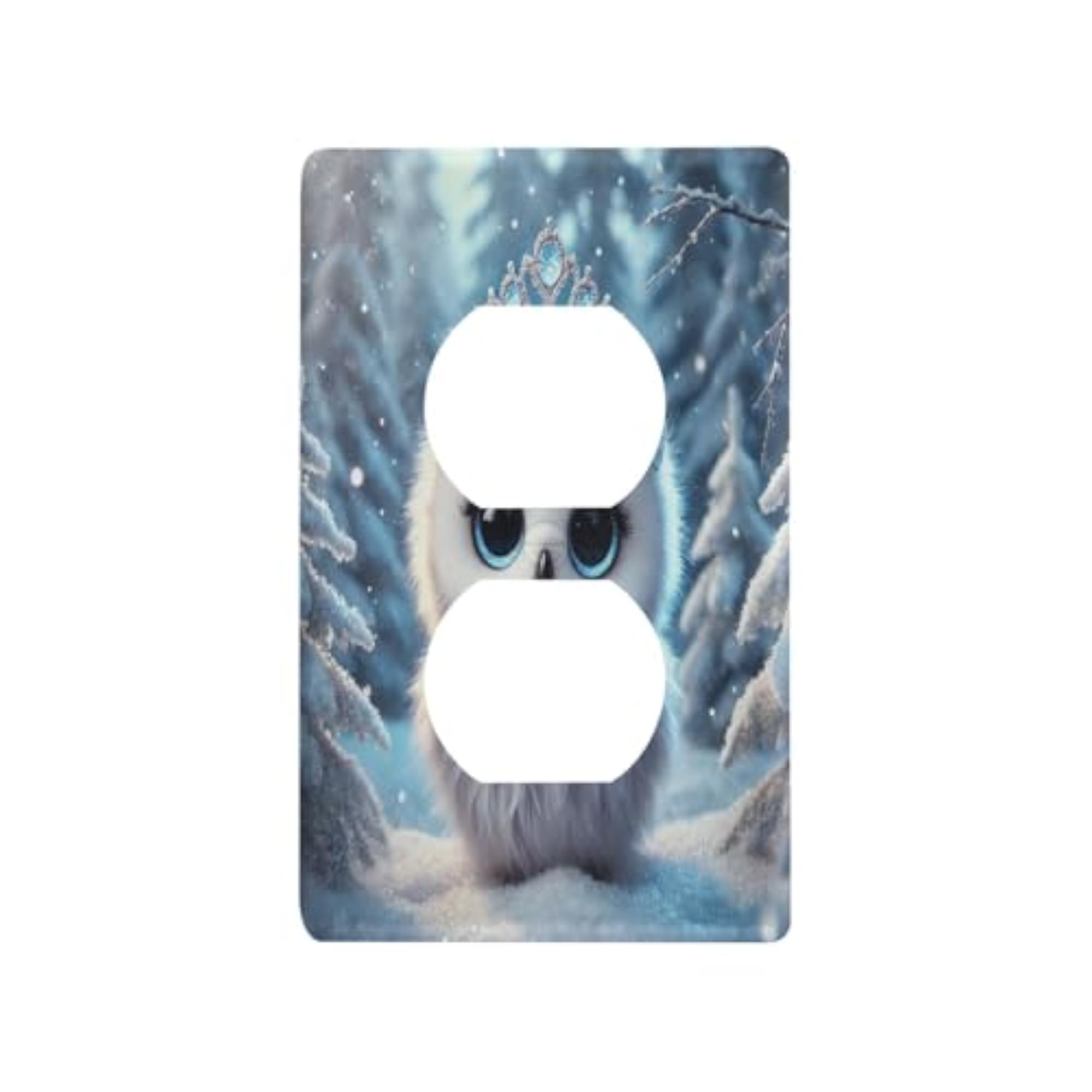 Cute Owl Princess Outlet Cover, Decorative Wall Plate
