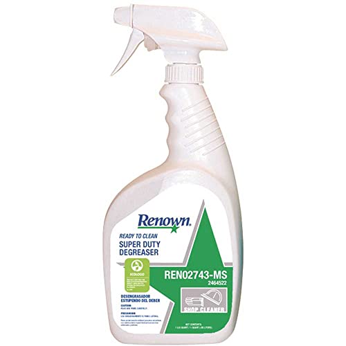 Renown REN02743-MS Ready to Clean Super Duty Degreaser, 1 Quart, 12 per Case