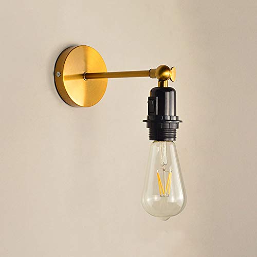 Lámpara de pared orientable de hierro con casquillo E27 estilo nórdico 3