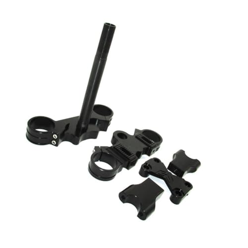 Jeu de pinces triple en aluminium noir 45 48 28mm pour vélo