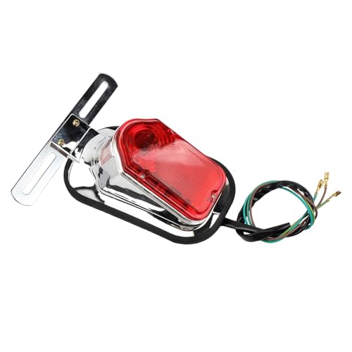 Clignotant moto feu stop rouge à double signalisation pour chopper et touring