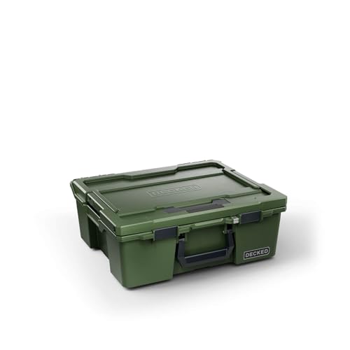 DECKED Halfrack 32 L Protective Case with Dividers - Ranger Green