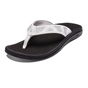 OLUKAI Ohana Women’s Beach Sandals, Quick-Dry Flip-Flop Slides, Water Resistant, Wet Grip Soles & Compression Molded Footbed