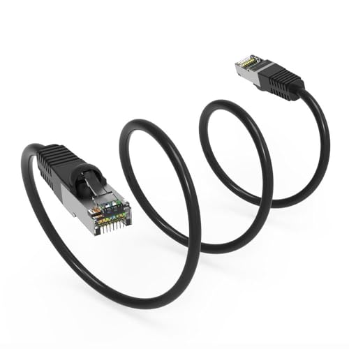 Cable Ethernet FireFold Cat5E Blindado 15ft Negro miniatura 3