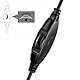 Hama Kopfhörer „ShellTV“, kabelgebunden, Over Ear (Kopfhörer mit Kabel, Kopfhörer Over Ear, mit langem Kabel, 6m Kabel, 3,5mm Klinke, 6,35mm Adapter, Musik Kopfhörer, TV Kopfhörer, vergoldet) schwarz