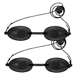 KGDUYC Gafas de seguridad Paquete de 2 gafas protectoras UV para solárium, gafas de protección solar para cama de bronceado, gafas de sol cosméticas para pacientes