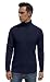 Hisir Rollkragenpullover Herren Klassischer Männer Bequem Langarmshirt Feinstrick Warmer Winter Pullover Pulli mit Rundhalsausschnitt für Männer (Marineblau, XL)