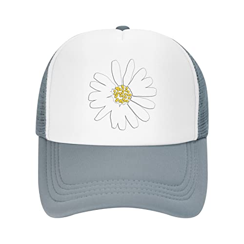 Gorra de mesh con flores Daisy ajustable unisex miniatura 2