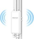 NEWFAST Neuester Outdoor WLAN Access Point,AC1200 Dualband Wetterfeste Outdoor WLAN Repeater mit 3 Gigabit Ethernet Ports,PoE Powered,IP66 Water Resistant,Access Point Supports Repeater/AP/Router Modi