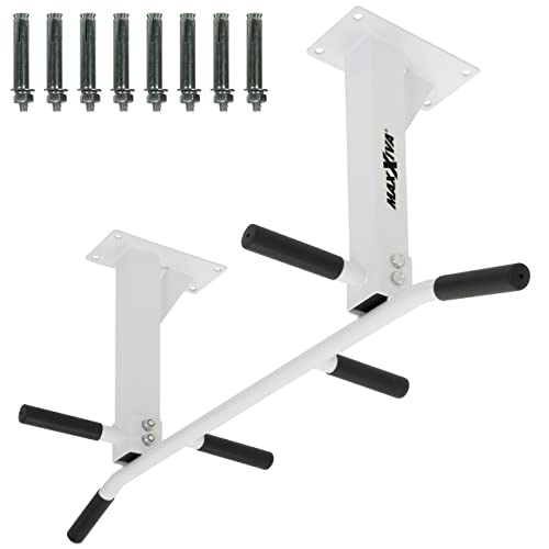 MAXXIVA Klimmzugstange für Deckenmontage hellgrau Workout Kraftübungen...