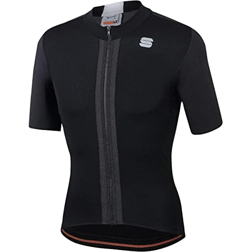Sportful Maglia Ciclismo Strike Uomo, Black White