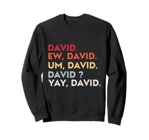 Regalos divertidos de cultura pop de Ew David Um David para hombres y mujeres Sudadera