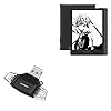 BoxWave Smart Gadget Compatible with Haoqing Meebook M7 (10 in) – AllReader SD Card Reader, microSD Card Reader SD Compact USB – Jet Black