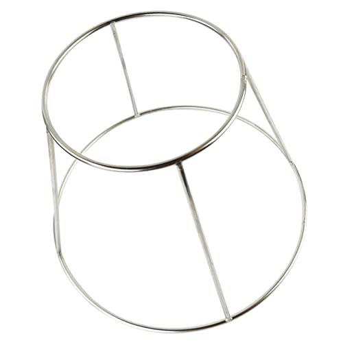 Alipis Double Pizza Stand Seafood Pizza Paddles Stainless Steel Plate Rack for Restaurant Daily Use