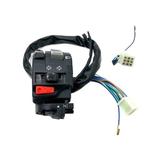Commodo guidon de moto tout-terrain RXK 125 interrupteur clignotant antibrouillard 22 mm
