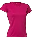Camiseta deportiva para mujer confeccionada con 100 % poliéster
