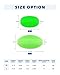BLUEWING Glow Fishing Bead Oval Bait Soft Luminous Fish Line Ball Stopper Saltwater Freshwater Salmon Trout Accessories, 3mm, 50pcs