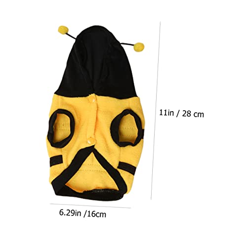 Disfraz Abeja para Perros POPETPOP Talla 6 Amarillo miniatura 2