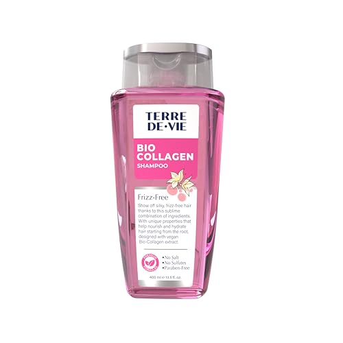 Image of Terre De Vie Bio Collagen Shampoo – Plant-Based Collagen for Frizz Control & Deep Hydration – Sulfate & Paraben-Free – Smooths, Softens & Restores Shine – Natural Hair Care Formula