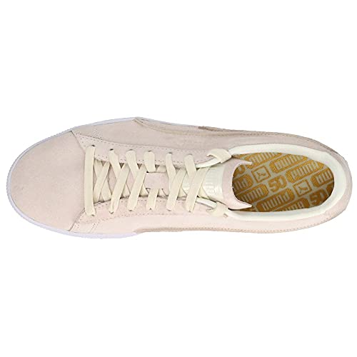 PUMA Puma Men's Suede Classic Exposed Seams Sneaker, Whisper White, 11.5 M US