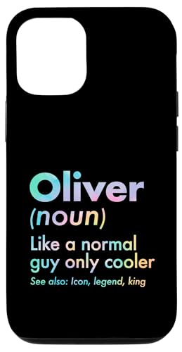 Oliver Like A Normal Guy Only Cooler Legend King �t�@�[�X�g�l�[�� �X�}�z�P�[�X iPhone 12/12 Pro �p