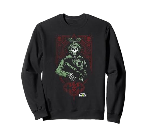 Call of Duty: Modern Warfare 2 Ghost Playing Card Portrait Sweatshirt