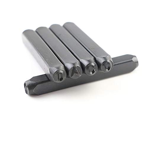 IRISFLY 36Pcs Carbon Steel Metal Number and Letter Stamp Set,DIY Stamping Punch Tool Set Kit- 1/8\" (3mm) - Thumbnail 2