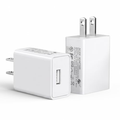 2-Pack Power Adapter for Outdoor WYZE Cam, Blink Mini, Ring Cam, Nest White