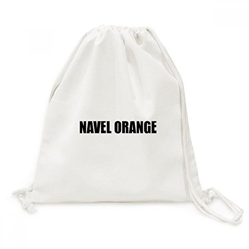 Sac cordon orange navel toile pour vos pique-niques et sorties nature en plein air