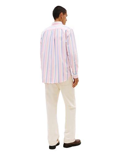 Image of Tommy Hilfiger Men's Long Sleeve Oxford Shirts in Regular Fit, Men's Button Down Shirts, Also Available in Big and Tall