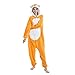 Produktbild Tickos Fuchs Overalls Neuheit Tier Onesie Pyjamas Unisex Erwachsene Pyjamas Halloween Cosplay Kostüm Kostüm (Fuchs, Small)