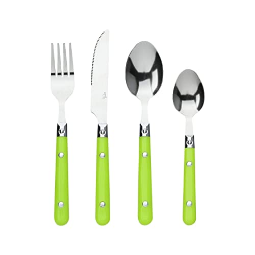 Hogar Y Mas Cubiertos 24 Piezas Colours - Verde