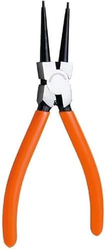 Red Heavy Duty 7 Extra Long External Straight Retaining Ring Clip Circlip Removal Plier Snap-Ring Pliers, Slip-Joint Side-Cutting Pliers Plier Sets Needle-Nose