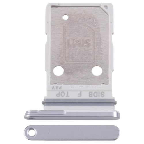 Image of Original SIM Card Tray + SIM Card Tray Compatible with Samsung Galaxy S26 SM-S942B (Silver Shadow)