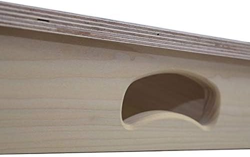 Miniatura 4 de Slick Woody's Professional-Grade Cornhole Boards - 4'x2' Solid Wood Regulation Woodgrain Bean Bag Toss Game with 8 Resin Filled Bags