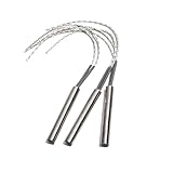 2pcs 220V 380V 110V Heating Industrial Cartridge Heater 6x100-200mm 316SS Straight Tubular Heat Pipe(110V,6x100mm 250W)