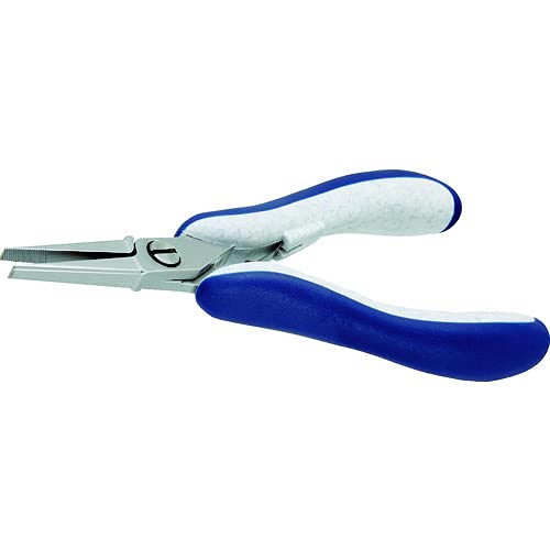 idealtek社 ESD精密プライヤー 直爪 平 ロング 140mm ギザ付 ES6014-CR-BG-IT