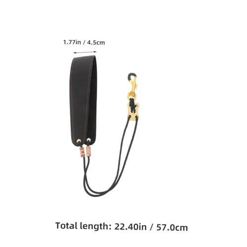 Parliky Adjustable Saxophone Neck Strap Padded Faux Lanyard for Alto Tenor Clarinet Baritone Soprano Instruments Comfortable Neck Support for Musicians