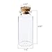 Kingrol 70 Pack 30ml Cork Stoppers Glass Bottles, Wishing Bottles with Personalized Label Tags and String, Mini Bottle for DIY Crafts, Wedding Party Favors