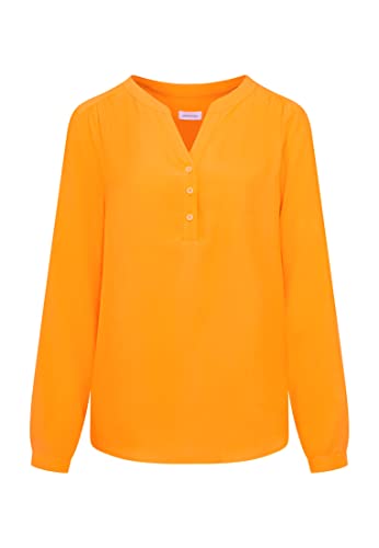 Seidensticker Damen Regular Fit Langarm Bluse, orange, 38