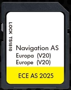 Carte SD Navigation GPS Europe - v20 ECE 2025 - Compatible avec Volkswagen VW Discovery Media 2 MIB2 - Navigation AS - 32 GB