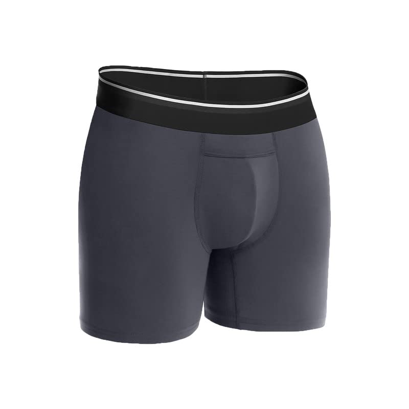 Men’s Boxer Briefs w/Performance Comfort Fabric, No Ride Up Legs, Breathe Zones, Sweat-Wicking, Anti-Chafing