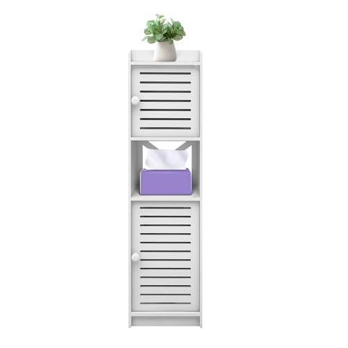 MUL-BOUTIQUE Aufbewahrungsschrank für Badezimmer, verstellbar, kleines Aufbewahrungsmöbel für Toilette, Toilettenpapierhalter, Toilettenpapierhalter, Säule, Badezimmerschrank