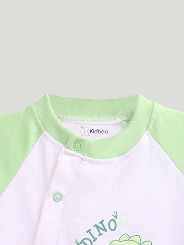 Image of Kidbea Bamboo Viscose Baby Romper, Half Sleeves Printed Bodysuit for Kids