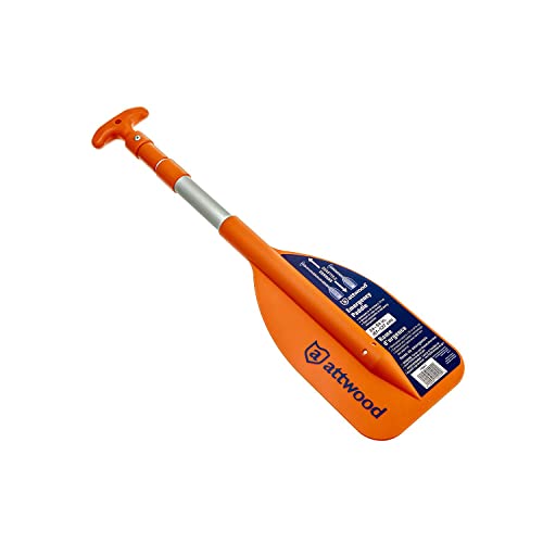Attwood Emergency Telescoping Paddle For Boating, Collapsible, 24-Inch To 54-Inch, Orange #TOP1