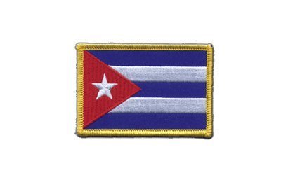 Toppa con bandiera Cuba, 8 x 6 cm