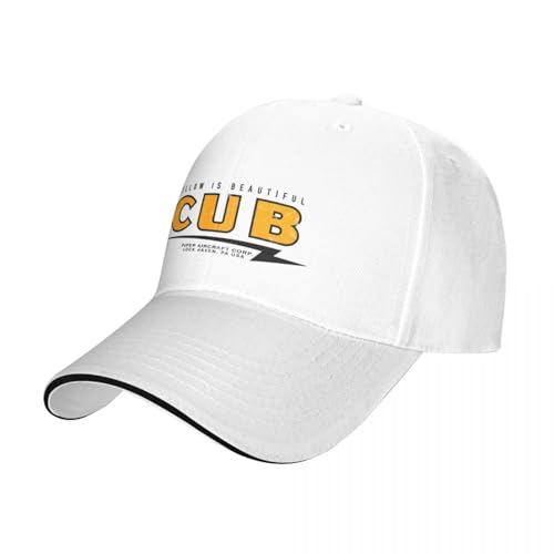 Casquette de baseball Piper J3 Cub chapeau aviation mixte en coton réglable